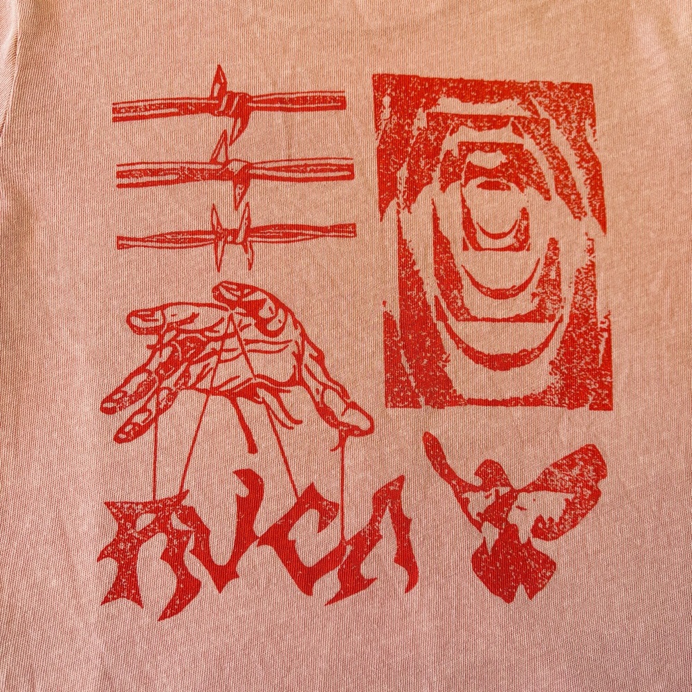 RVCA Abstract Cropped Graphic Tee